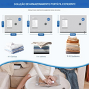 Pacote com 9 bolsas de viagem leves com bomba elétrica USB