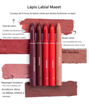 💋Lápis de batom fosco rotativos e apontáveis