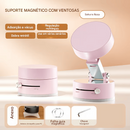 🔥 Suporte de celular magnético a vácuo, dobrável e portátil