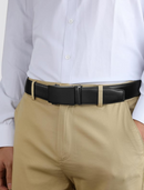 Cinto de Couro Masculino com Fivela de Catraca