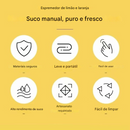 Novo espremedor de limão com tampa de rosca 🍋✨