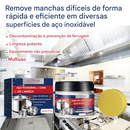 Pasta de limpeza mágica de aço inoxidável com nanotecnologia - SEGURA PARA SUPERFÍCIES, SEM RESÍDUOS