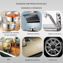 Pasta de limpeza mágica de aço inoxidável com nanotecnologia - SEGURA PARA SUPERFÍCIES, SEM RESÍDUOS