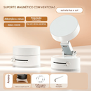 🔥 Suporte de celular magnético a vácuo, dobrável e portátil