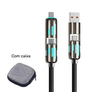 🔥Cabo USB 4 em 1 com Carregamento Rápido ⚡