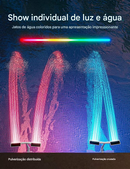 🔥Fonte de piscina solar com iluminação de arco duplo – Iluminação de fonte de piscina acima/abaixo do solo com controle remoto