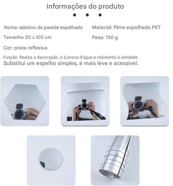 Um espelho que não quebra – películas autoadesivas para espelhos 🥰❤️