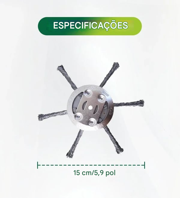 Cabeça de substituição para aparador de linha