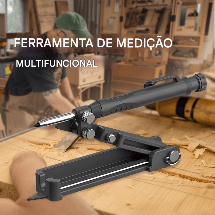 Lápis de Construção Multifuncional - Ferramenta de Marcações