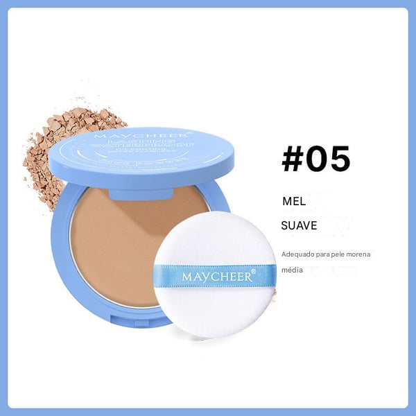 Pó Compacto de Beleza para Fixação da Maquiagem