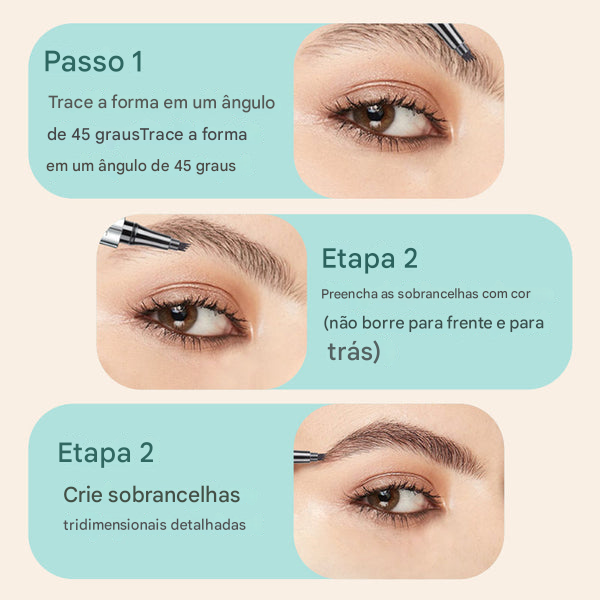【🔥Compre 3 e ganhe 2 grátis🎁】Lápis de sobrancelha à prova d’água de alta qualidade