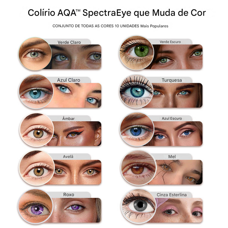 (COMPRE 1 LEVE 2)🔥 AQUA™ 📣 SpectraEye Gotas Profissionais para Mudança de Cor dos Olhos 👁✨