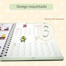 🔥Livro reutilizável de caligrafia mágica (1 conjunto de 4 livros)