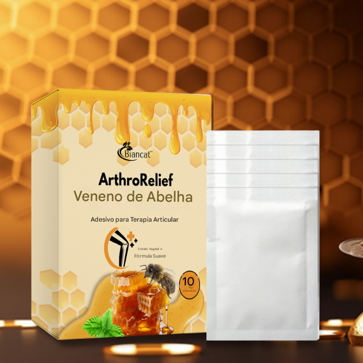 Adesivos para tratamento de articulações com veneno de abelha