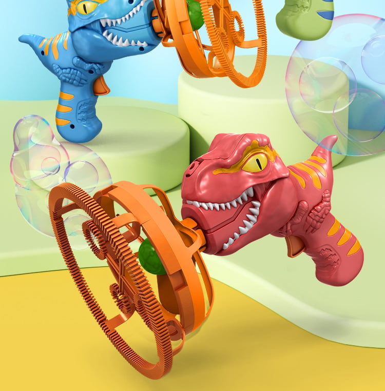 🦖Máquina de bolhas elétrica de dinossauro