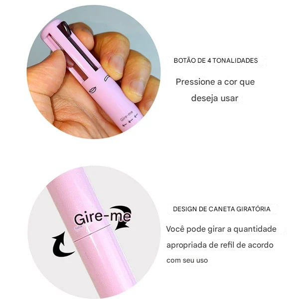 Caneta de maquiagem 4 em 1