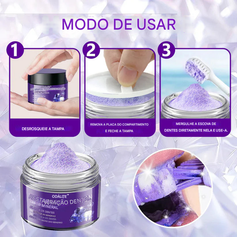 Pó Mineral de Restauração Dental 🦷