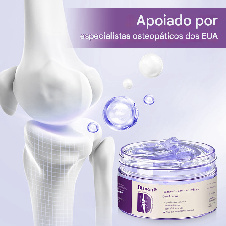 Biancat® Gel Analgésico de Curcumina e Óleo de Emu