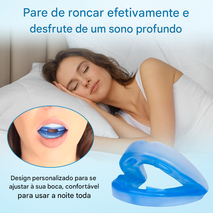 ✨ Protetor Bucal Anti-Ronco e Contra Ranger de Dentes – Tamanho Universal