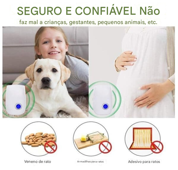 🔥 Repelente ultrassônico para controle de pragas