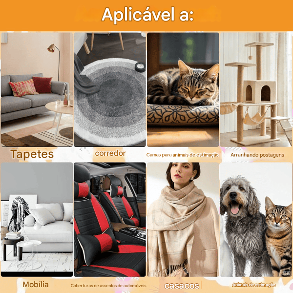 🐱🐶Luvas removedoras de pelos de animais de estimação