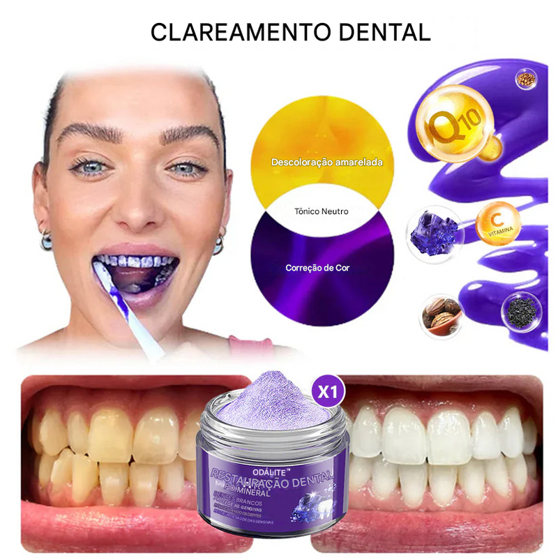 Pó Mineral de Restauração Dental 🦷