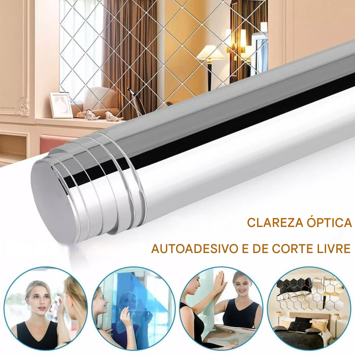 Um espelho que não quebra – películas autoadesivas para espelhos 🥰❤️