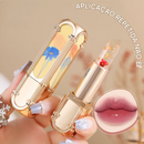 Batom com Flor que Muda de Cor