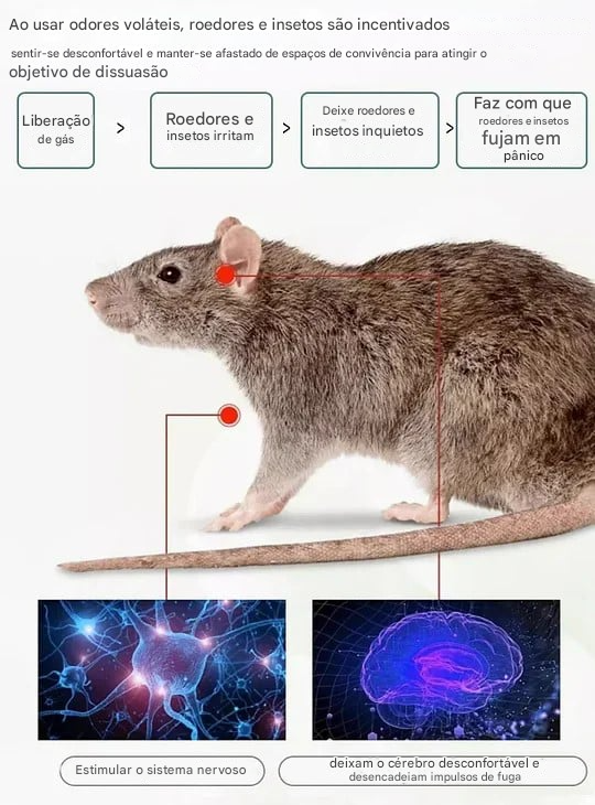 🔥Bola repelente de roedores e insetos