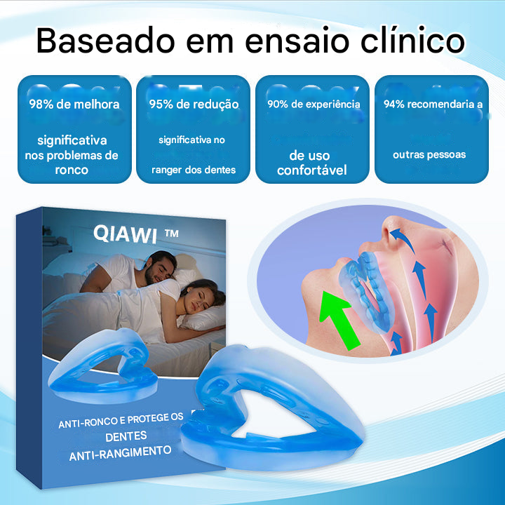 ✨ Protetor Bucal Anti-Ronco e Contra Ranger de Dentes – Tamanho Universal