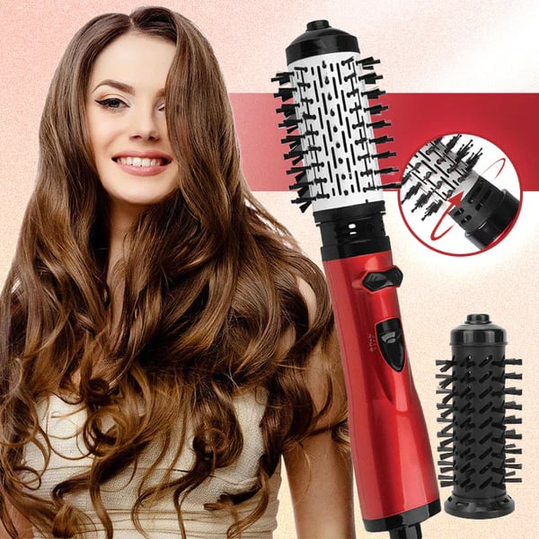 (Compre 1 Leve 2) Modelador de Cabelo 2 em 1 com Ar Quente e Secador Rotativo ✅