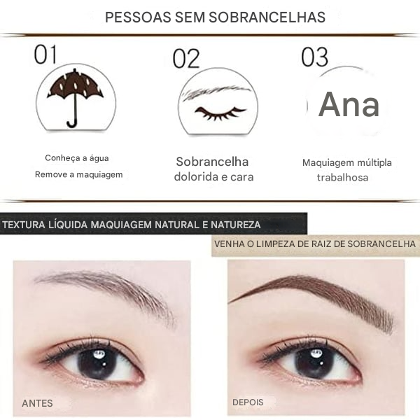 ❤️Novo Lápis/Caneta de Sobrancelha À Prova d’Água