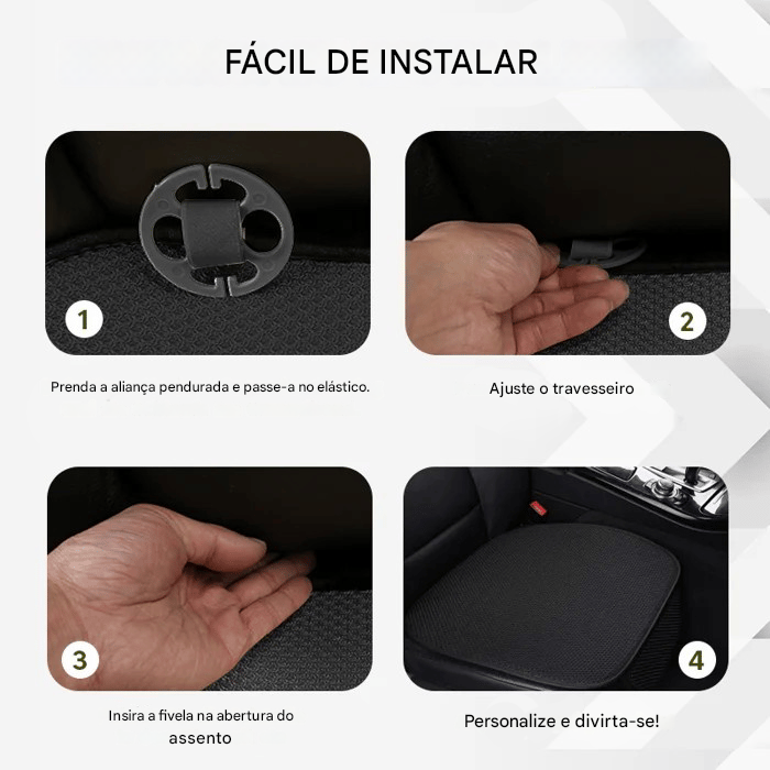 Capas para assentos de carro em seda gelada, respiráveis e antiderrapantes