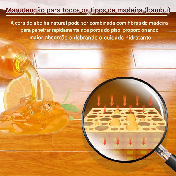 🔥Condicionador de Madeira com Cera de Abelha Natural & Óleo de Laranja
