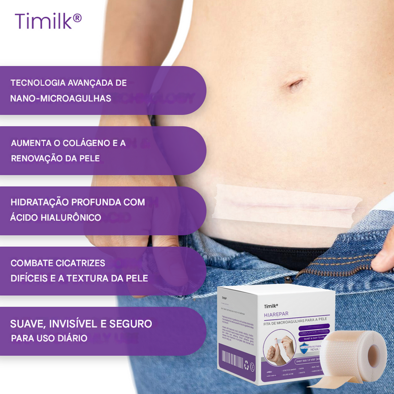 (Compre 1 Leve 2) Fita de pele com microagulhas Timilk® HyaRepair