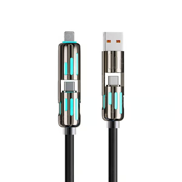 🔥Cabo USB 4 em 1 com Carregamento Rápido ⚡