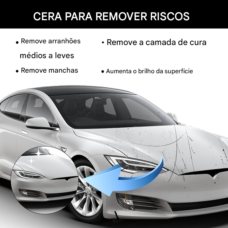Cera para reparo de arranhões em carros