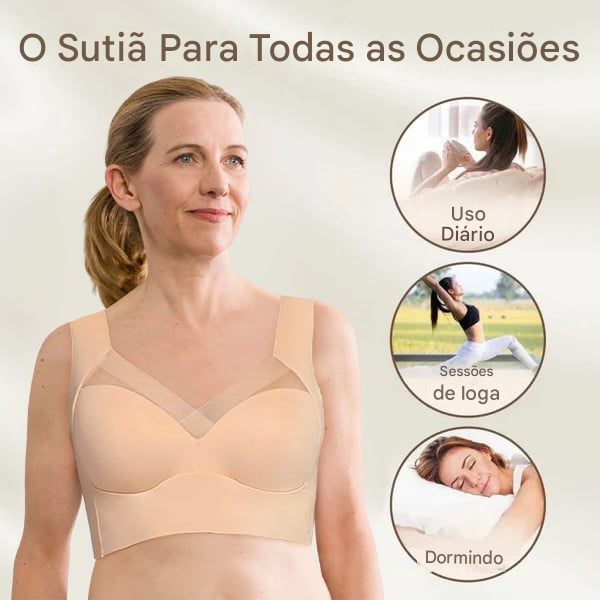 🏆ÚLTIMO DIA DE PROMOÇÃO - Sutiã Respirável, Sem Costura e Sem Aro com Suporte
