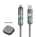 🔥Cabo USB 4 em 1 com Carregamento Rápido ⚡