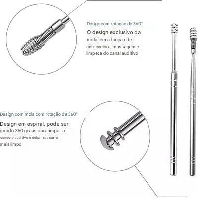 Conjunto de Ferramentas para Limpeza de Cera de Ouvido
