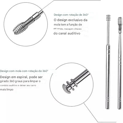 Kit de Ferramentas para Limpeza de Cera de Ouvido