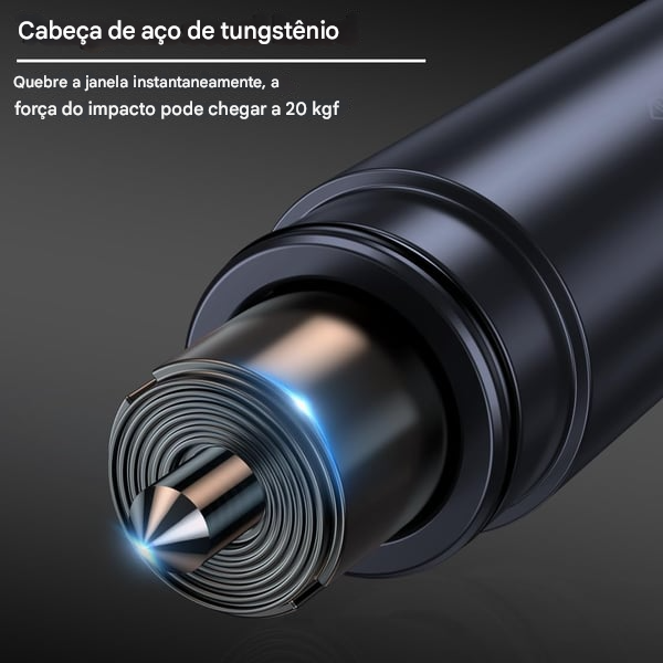 Martelo quebra-vidros seguro para uso subaquático