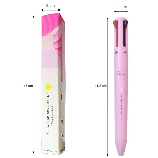 Caneta de maquiagem 4 em 1