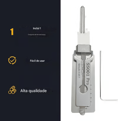 Decodificador de chave-mestra em aço inoxidável