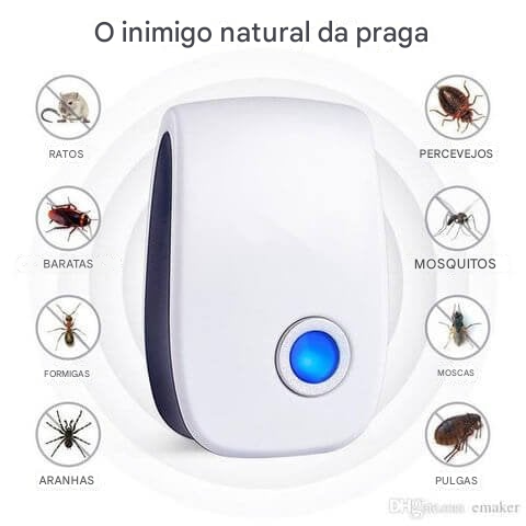 🔥 Repelente ultrassônico para controle de pragas