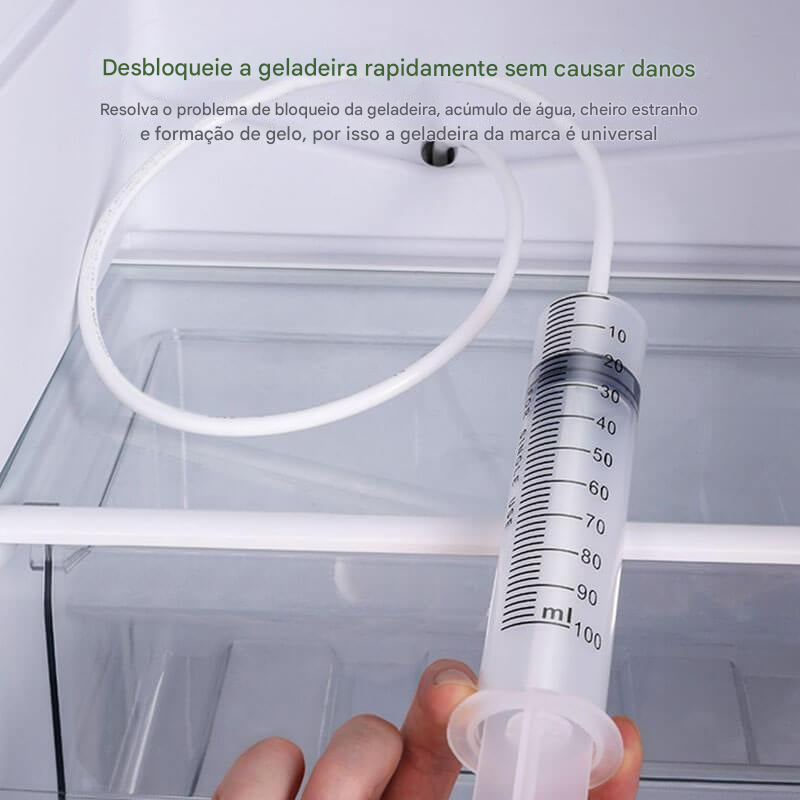 Kit de Drenagem e Limpeza para Geladeira – Desentupidor e Higienizador