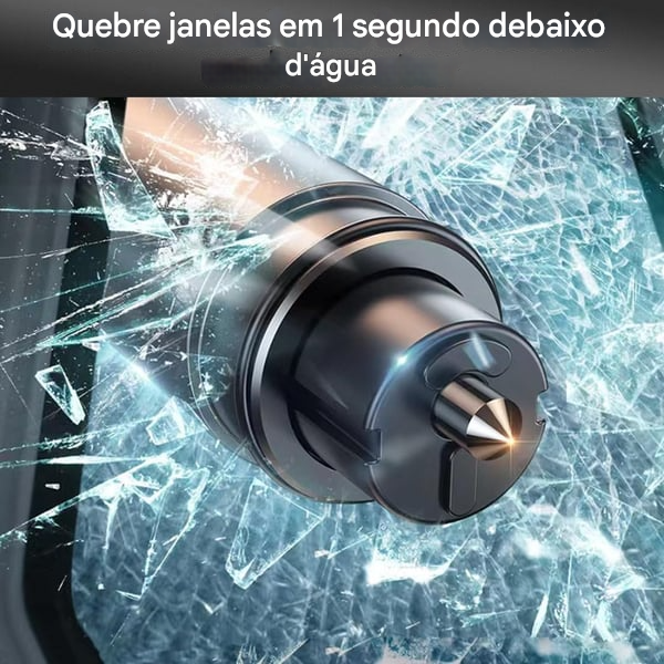 Martelo quebra-vidros seguro para uso subaquático