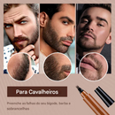 Caneta à Prova d'Água com Quatro Pontas para Barba e Sobrancelha