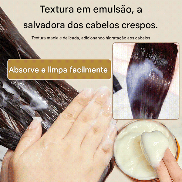 Creme de proteína capilar nutritivo de luxo com essência de aminoácidos