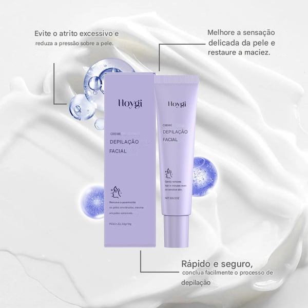 🔥 Creme Suave e Indolor para Remoção de Pelos Faciais